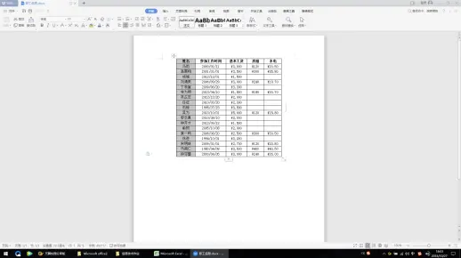 Excel作业：职工基本信息表