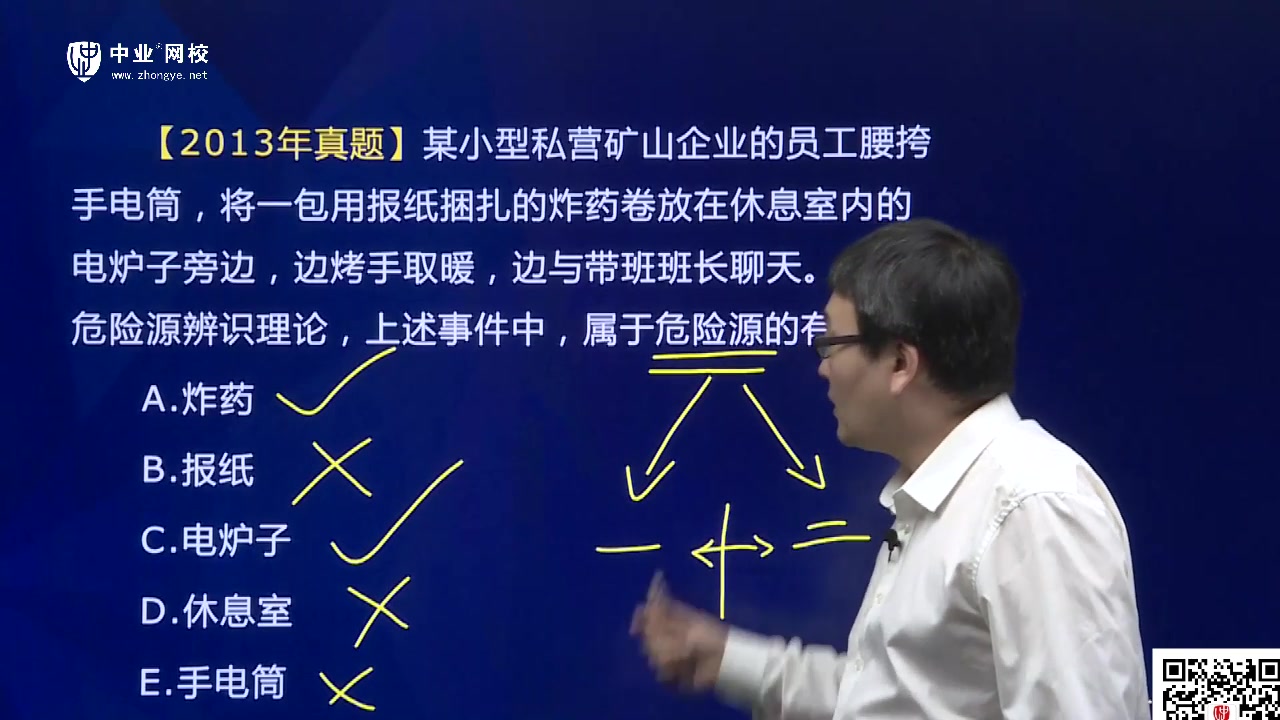 中业韩坤安全生产管理知识真题详解危险源哔哩哔哩bilibili