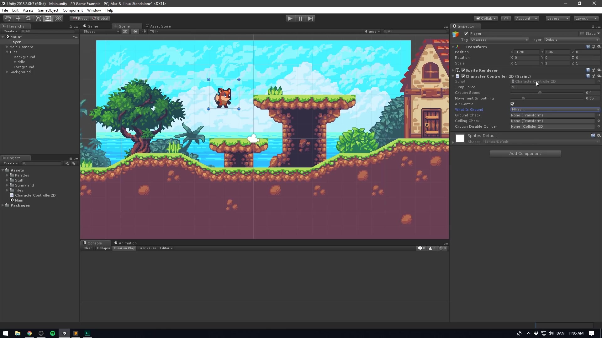 Unity 2d проект