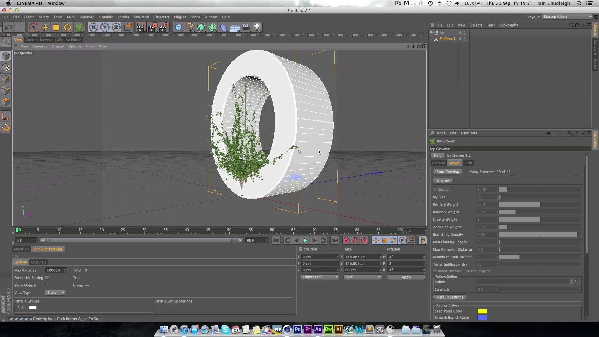 C4D Tutorial  Ivy 藤蔓字教程哔哩哔哩bilibili