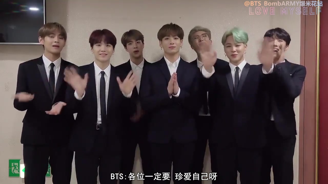 【BTSBombARMY爆米花站】 中字 181101 THANKS LOVE MYSELF哔哩哔哩bilibili